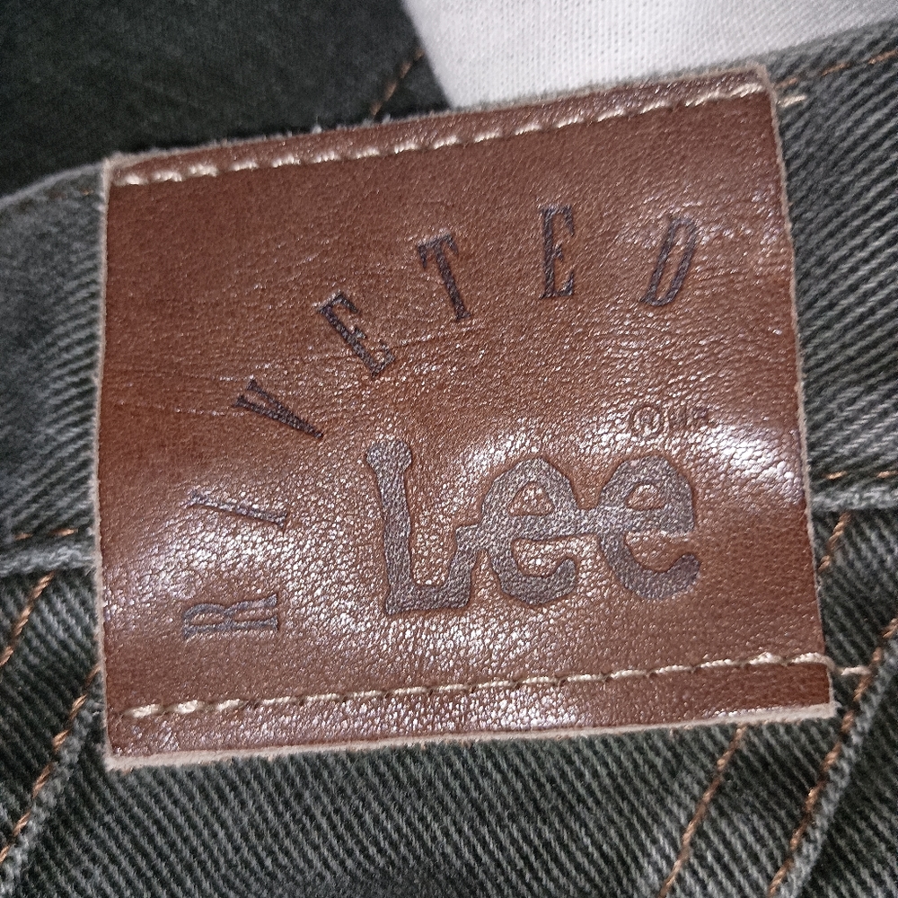 Vintage Lee Green High waist Mom Jeans Size Size 12 Short - Picture 6 of 13